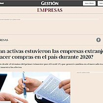 Qu tan activas estuvieron las empresas extranjeras para hacer compras en el pas durante 2020?